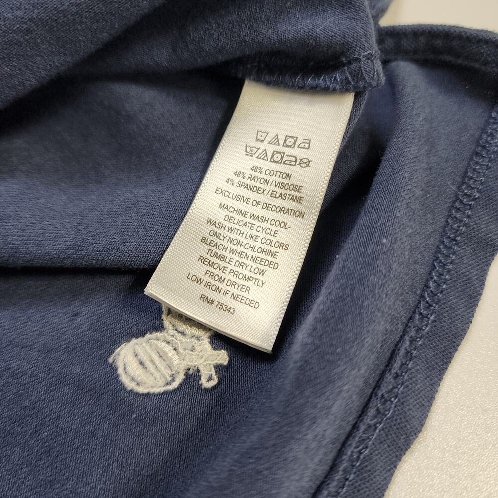 Sigrid Olsen Womens Sleeveless Quarter Zip Collared Embroidered Top Size XL Navy - Picture 7 of 10